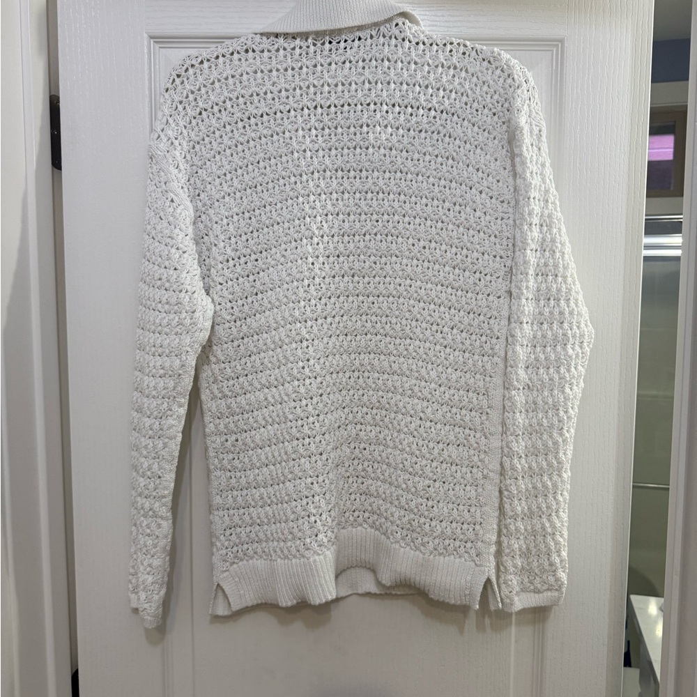 White Knit Women's Sweater - Picture 2 of 3